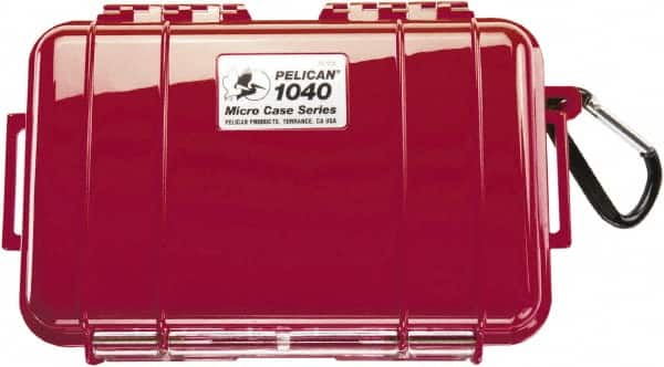 Pelican Products, Inc. - 5-1/16" Wide x 2-1/8" High, Clamshell Hard Case - Red, Polycarbonate - Exact Tooling
