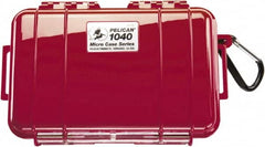 Pelican Products, Inc. - 5-1/16" Wide x 2-1/8" High, Clamshell Hard Case - Red, Polycarbonate - Exact Tooling