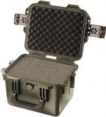 Pelican Products, Inc. - 9-51/64" Wide x 7-45/64" High, Clamshell Hard Case - Olive, HPX High Performance Resin - Exact Tooling