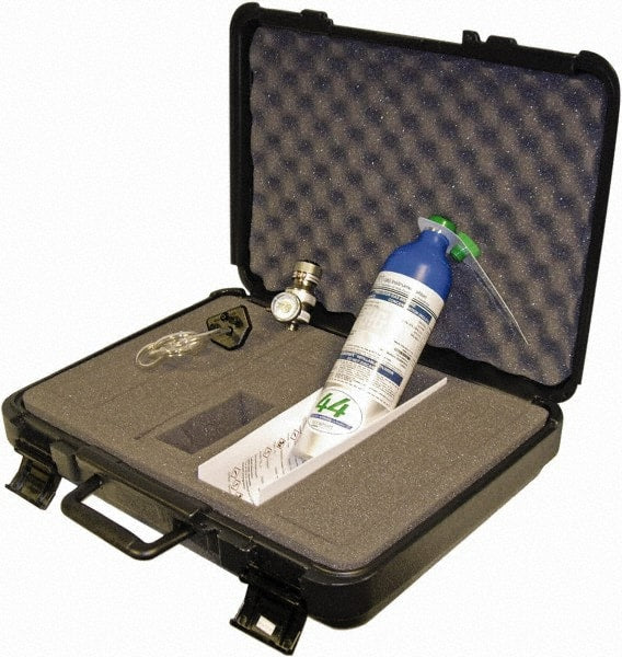 GfG - LEL, Oxygen, Carbon Monoxide, Hydrogen Sulfide Calibration Gas - Aluminum Cylinder, Includes Calibration Adapter, Tubing, 4-Way Calibration Gas, ABS Carrying Case & Fixed Flow Regulator - Exact Tooling