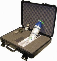 GfG - LEL, Oxygen, Carbon Monoxide, Hydrogen Sulfide Calibration Gas - Aluminum Cylinder, Includes Calibration Adapter, Tubing, 4-Way Calibration Gas, ABS Carrying Case & Fixed Flow Regulator - Exact Tooling