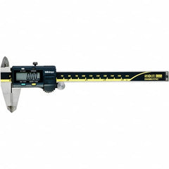 Mitutoyo - 0 to 6" Range 0.01mm Resolution, Electronic Caliper - Steel with 40mm Carbide-Tipped Jaws, 0.001" Accuracy - Exact Tooling
