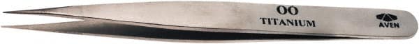 Aven - 4-3/4" OAL OO-SA Precision Tweezers - Fine Straight Point - Exact Tooling