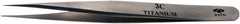 Aven - 4-1/4" OAL 3C Precision Tweezers - Fine Straight Point - Exact Tooling