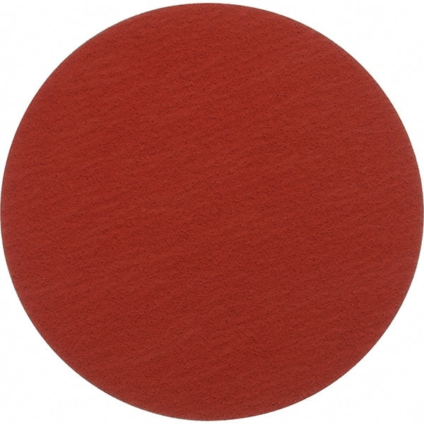 Norton - 12" Diam, 40 Grit Ceramic Adhesive PSA Disc - Very Coarse, Orange, Y Weighted Cloth Backing - Exact Tooling
