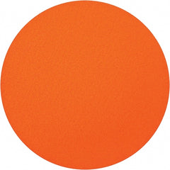 Norton - 20" Diam, 80 Grit Ceramic Adhesive PSA Disc - Coarse Grade, Orange, Y Weighted Backing, Flexible - Exact Tooling
