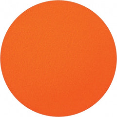 Norton - 12" Diam, 80 Grit Ceramic Adhesive PSA Disc - Coarse Grade, Orange, Y Weighted Backing, Flexible - Exact Tooling