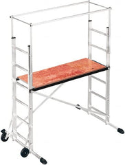 Hailo - Upper 6 Ft. Section Narrow Span Scaffolding - 5 Ft. Long, 330 Lbs. per Sq. Ft. Duty Rating - Exact Tooling