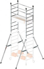 Hailo - Upper 7 Ft. Section Narrow Span Scaffolding - 5 Ft. Long, 441 Lbs. per Sq. Ft. Duty Rating - Exact Tooling