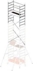 Hailo - Upper 6 Ft. 7 Inch Section Narrow Span Scaffolding - 5 Ft. Long, 441 Lbs. per Sq. Ft. Duty Rating - Exact Tooling