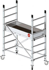 Hailo - Base Section Narrow Span Scaffolding - 5 Ft. Long, 441 Lbs. per Sq. Ft. Duty Rating - Exact Tooling