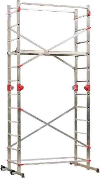 Hailo - Base Section Narrow Span Scaffolding - 5 Ft. Long, 330 Lbs. per Sq. Ft. Duty Rating - Exact Tooling