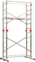 Hailo - Base Section Narrow Span Scaffolding - 5 Ft. Long, 330 Lbs. per Sq. Ft. Duty Rating - Exact Tooling
