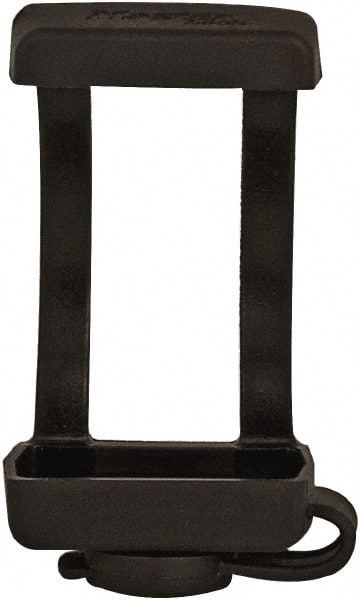 Master Lock - 1.9 Inch Long, Black, TPE Padlock Cover - Compatible with Lockout Padlock, Compatible with 1/4 Inch Shackle Diameter, Use with 411 Zenex - Exact Tooling