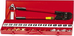 Loos & Co. - Multi-Cavity Hand Swaging Tool - Steel Tubing Handle - Exact Tooling