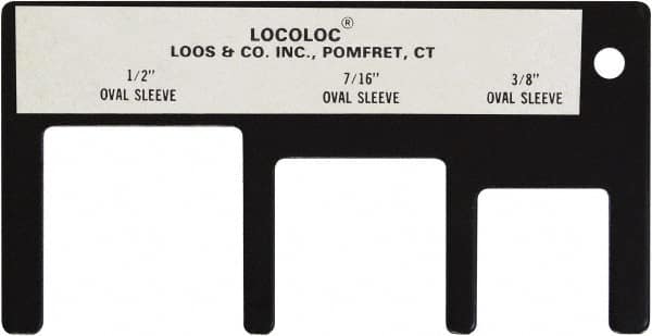 Loos & Co. - 3/8 to 1/2 Inch Range, Wire and Sheet Metal Gage - Use with Cable Sleeve Swaging - Exact Tooling