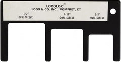 Loos & Co. - 3/8 to 1/2 Inch Range, Wire and Sheet Metal Gage - Use with Cable Sleeve Swaging - Exact Tooling
