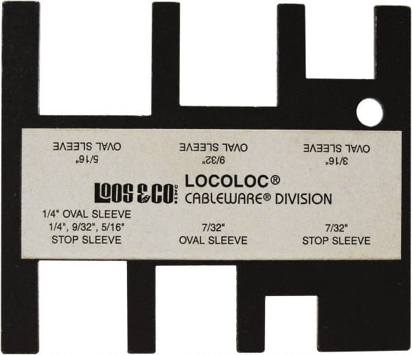 Loos & Co. - 7/32 to 5/16 Inch Range, Wire and Sheet Metal Gage - Use with Cable Sleeve Swaging - Exact Tooling