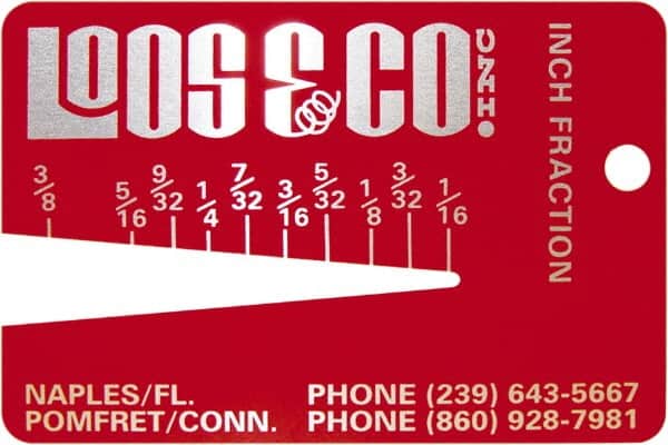Loos & Co. - 1/16 to 3/8 Inch Range, Wire and Sheet Metal Gage - Use with Any Cable - Exact Tooling