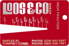 Loos & Co. - 1/16 to 3/8 Inch Range, Wire and Sheet Metal Gage - Use with Any Cable - Exact Tooling