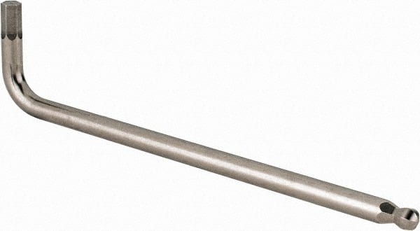 Beta - 6mm Hex, Long Arm, Ball End Hex Key - 6" OAL, Stainless Steel, Metric System of Measurement - Exact Tooling