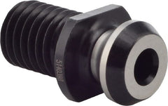 Iscar - CAT40 Taper, 5/8-11 Thread, 45° Angle Radius, Standard Retention Knob - 1-1/2" OAL, 0.74" Knob Diam, 0.64" from Knob to Flange, 0.28" Coolant Hole, Through Coolant - Exact Tooling
