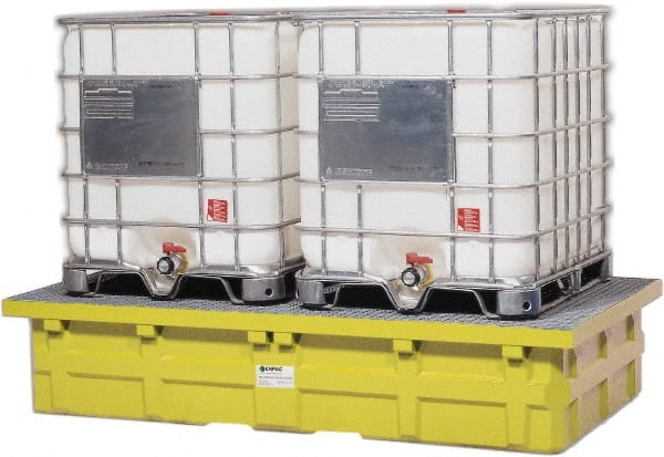 Enpac - IBC Sumps, Platforms & Decks Type: IBC Pallet w/Drain Number of Totes: 2 - Exact Tooling
