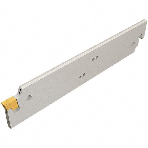 Iscar - 1.02" Blade Height, 0.98" Blade Width, 5.5118" OAL, Neutral Cut, Double End Indexable Cut-Off Blade - TGFH Blade, JetHPLine, Tang-Grip Series - Exact Tooling
