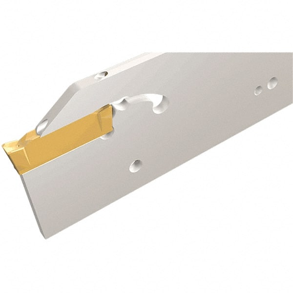 Iscar - External Thread, 150mm OAL, Left Hand Indexable Grooving Cutoff Toolholder - 20mm Shank Height x 20mm Shank Width, DGN Insert Style, DGT Toolholder Style, Series Do-Grip - Exact Tooling