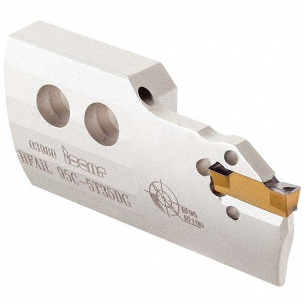 Iscar - 4" Groove Width, 30mm Max Depth of Cut, Right Hand Cut, HFAI Indexable Grooving Blade - HFPR/L, HFPR/L (Full Radius) Insert Style, Series Heliface - Exact Tooling