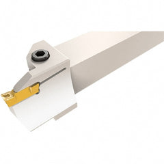 Iscar - HFH, External, Left Hand, 32mm Max Depth of Cut, 6mm Max Groove Width, Indexable Grooving Tool Holder - HFP.., HGPL Insert Compatibility, 25mm Shank Height, 25mm Shank Width, 150mm OAL - Exact Tooling