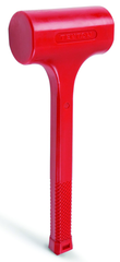48 oz Dead Blow Hammer- 2-3/8'' Head Diameter Coated Steel Handle - Exact Tooling