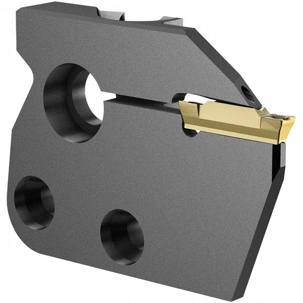 Iscar - Right Hand Cut, 3mm Insert Width, Cutoff & Grooving Support Blade for Indexables - 20mm Max Depth of Cut, 7.2mm Head Projection - Exact Tooling