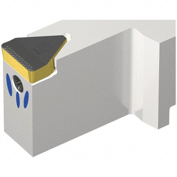 Iscar - THD, External, Left Hand, 20mm Max Depth of Cut, 10mm Max Groove Width, Indexable Grooving Tool Holder - TIGER 1008Y-IQ Insert Compatibility, 32mm Shank Height, 32mm Shank Width, 170mm OAL, Through Coolant - Exact Tooling