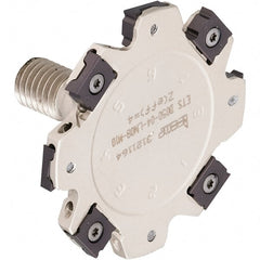 Iscar - Modular Connection Connection, 0.118" Cutting Width, 0.366" Depth of Cut, 32mm Cutter Diam, 4 Tooth Indexable Slotting Cutter - ETS-LN08-M Toolholder, LNET Insert, Right Hand Cutting Direction - Exact Tooling