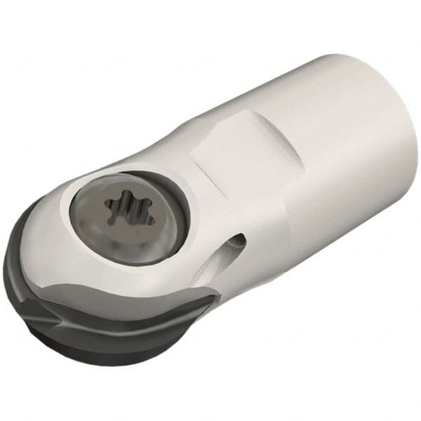 Iscar - 20mm Cut Diam, 48mm OAL, Indexable Ball Nose End Mill - T12 Modular Connection, TS HCM Toolholder, HBF-QF, HBR-QF, HCC-QF, HCD-QF, HCR, HTR-QF Insert - Exact Tooling