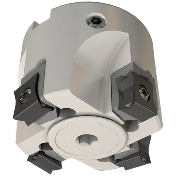 Iscar - 14 Inserts, 160mm Cut Diam, 40mm Arbor Diam, 5mm Max Depth of Cut, Indexable Square-Shoulder Face Mill - 0° Lead Angle, 63mm High, LN.. 1106.. Insert Compatibility, Through Coolant, Series AluTang - Exact Tooling