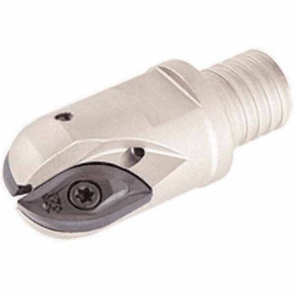 Iscar - 25mm Cut Diam, 20mm Max Depth of Cut, 57mm OAL, Indexable Ball Nose End Mill - 40mm Head Length, T15 Modular Connection, BCM-MM Toolholder, BCR Insert - Exact Tooling