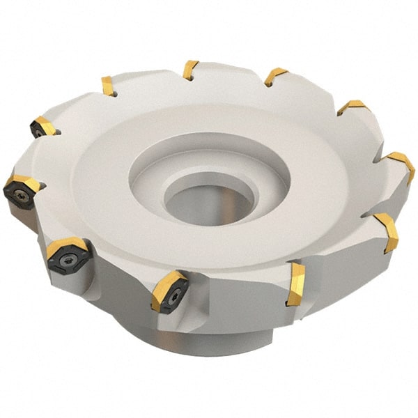 Iscar - 72.4mm Cut Diam, 22mm Arbor Hole, 4.6mm Max Depth of Cut, 50° Indexable Chamfer & Angle Face Mill - 7 Inserts, IQ845 SYHU 07.. Insert, Right Hand Cut, Through Coolant, Series DoveIQMill - Exact Tooling