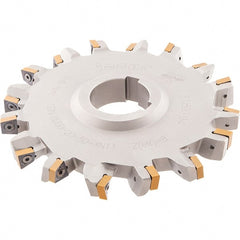 Iscar - Arbor Hole Connection, 3/4" Cutting Width, 1-3/4" Depth of Cut, 6" Cutter Diam, 1-1/2" Hole Diam, 14 Tooth Indexable Slotting Cutter - SDN-XN13 Toolholder, XNMU 13 Insert - Exact Tooling