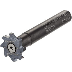 Iscar - T-Slot 16mm Stepped Shank Milling Tip Insert Holder & Shank - 18.2mm Projection, 0.596" Neck Diam, M5x0.50 Neck Thread, 150mm OAL, Carbide SD S-A Tool Holder - Exact Tooling