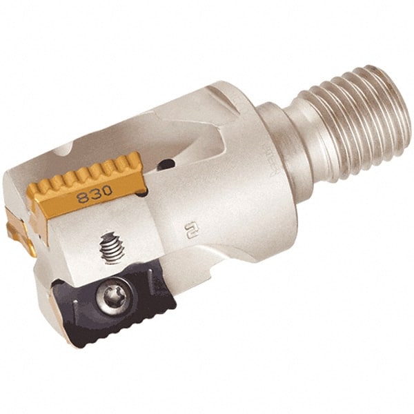 Iscar - T12 Connection to Tip, T12 Connection to Shank, Milling Tip Insert Threaded Extension - 43mm Extension Length, 18.3mm Max Diameter, Multimaster Series - Exact Tooling