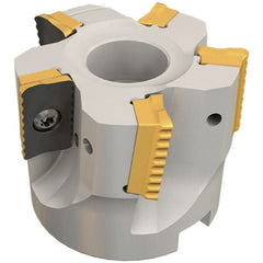 Iscar - 4 Inserts, 40mm Cut Diam, 16mm Arbor Diam, 18mm Max Depth of Cut, Indexable Square-Shoulder Face Mill - 0° Lead Angle, 40mm High, P290 AC.T 1806.. Insert Compatibility, Through Coolant, Series MillShred - Exact Tooling