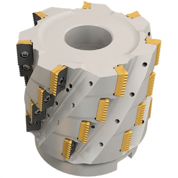 Iscar - 8 Inserts, 50mm Cut Diam, 22mm Arbor Diam, 36mm Max Depth of Cut, Indexable Square-Shoulder Face Mill - 0° Lead Angle, 65mm High, P290 AC.T 1806.. Insert Compatibility, Through Coolant, Series MillShred - Exact Tooling