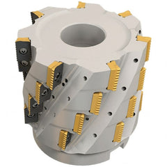 Iscar - 20 Inserts, 63mm Cut Diam, 27mm Arbor Diam, 71mm Max Depth of Cut, Indexable Square-Shoulder Face Mill - 0° Lead Angle, 100mm High, P290 AC.T 1806.. Insert Compatibility, Through Coolant, Series MillShred - Exact Tooling