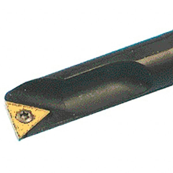 Iscar - 14mm Min Bore Diam, 150mm OAL, 12mm Shank Diam, S-STLP Indexable Boring Bar - 27mm Max Bore Depth, TPG.. 1102.. Insert, Screw Holding Method - Exact Tooling