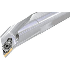 Iscar - PWXO, Left Hand Cut, 18.5° Lead Angle, 32mm Shank Height x 32mm Shank Width, Negative Rake Indexable Turning Toolholder - 170mm OAL, WOMG 1007-IQ Insert Compatibility, Series DoveIQTurn, FeedTurn - Exact Tooling