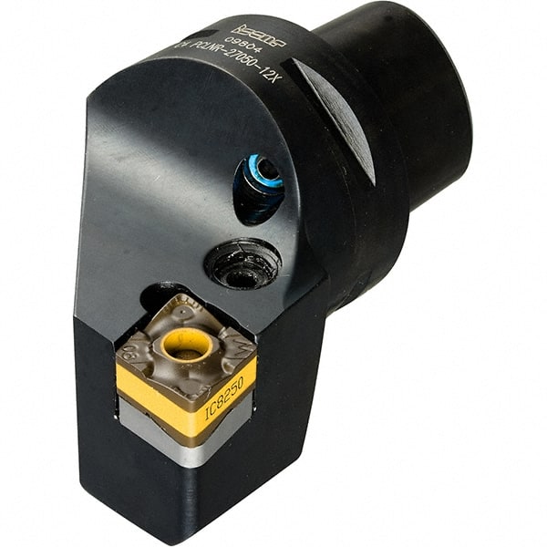 Iscar - Right Hand Cut, Size C6, CNMX Insert Compatiblity, External Modular Turning & Profiling Cutting Unit Head - 45mm Ctr to Cutting Edge, 65mm Head Length, Through Coolant, Series Heliturn - Exact Tooling