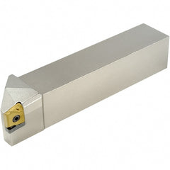 Iscar - SLAN, Left Hand Cut, 5/8" Shank Height x 5/8" Shank Width, Negative Rake Indexable Turning Toolholder - 4" OAL, LNMX Insert Compatibility, Series Heliturn - Exact Tooling