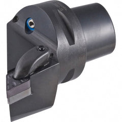 Iscar - Left Hand Cut, Size C4, DN.. 43.. Insert Compatiblity, Internal or External Modular Turning & Profiling Cutting Unit Head - 26.92mm Ctr to Cutting Edge, 59.99mm Head Length, Through Coolant, Series CAMFIX & Isoturn - Exact Tooling